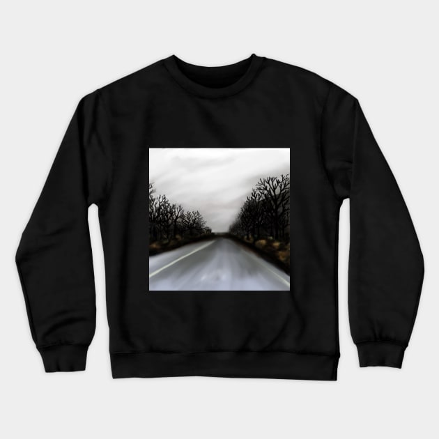 Road of the lonely ones Crewneck Sweatshirt by Kyradem